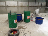 金盾混凝土密封固化剂处理石板滩厂房起砂施工中